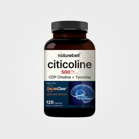 NatureBell Citicoline CDP Choline 500mg | 120 Cápsulas